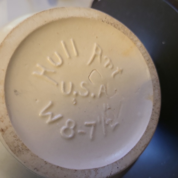 VINTAGE c1940's HULL WILD FLOWER ART POTTERY VASE  with HANDLES - Picture 8 of 10